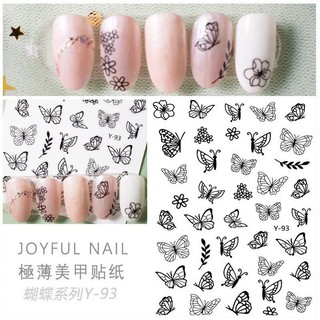 Sticker bươm dán móng/ trang trí móng nghệ thuật