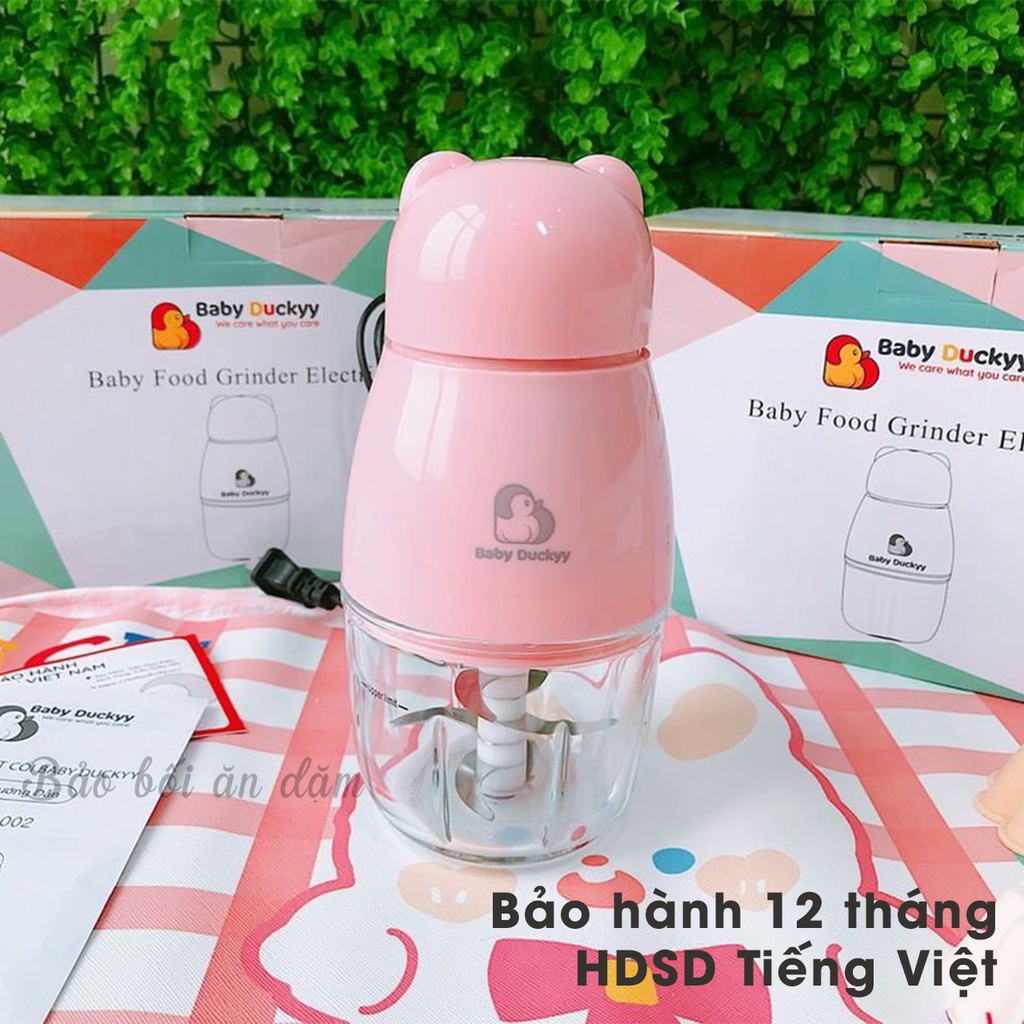 Máy xay ăn dặm đa năng Baby Duckyy 6 lưỡi chính hãng, bảo hành 12 tháng