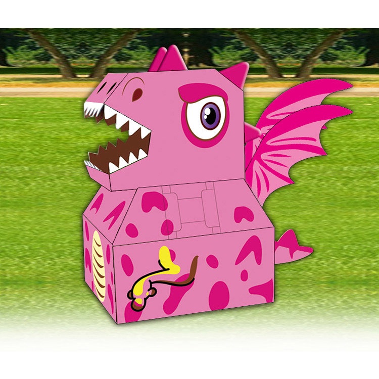 DIY tự tay làm Khủng Long Bằng Bìa Carton cho Bé vui chơi thỏa thích