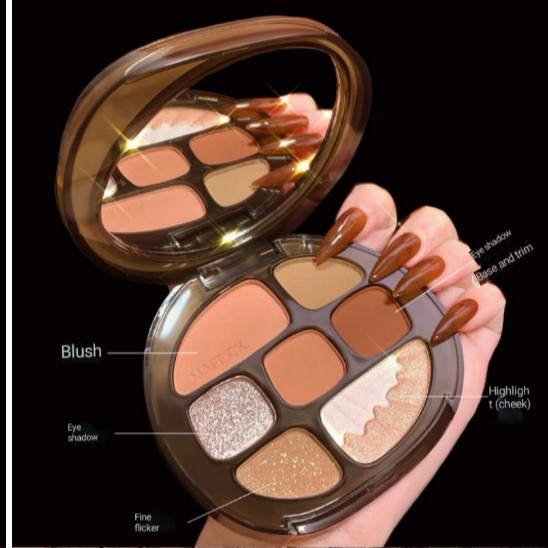 Bộ trang điểm MAFFICK màu hổ phách Gồm Phấn Mắt + Phấn Má + Hilight | BigBuy360 - bigbuy360.vn