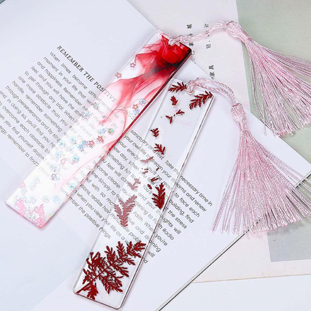 Khuôn Silicone Tạo Hiệu Ứng Gương Đánh Dấu Trang Sức Hình Chữ Nhật DIY