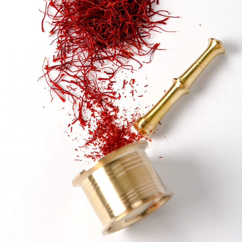 [Tặng Saffron] Cối nghiền Saffron - Đồng nguyên khối 100% | BigBuy360 - bigbuy360.vn