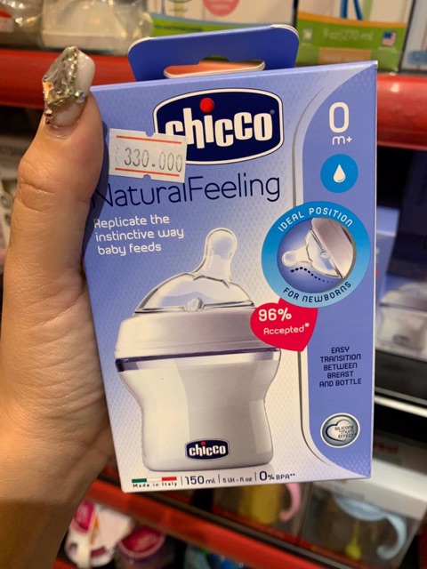 BÌNH SỮA NÚM NGHIÊNG PISA NATURAL FEELING CHICCO