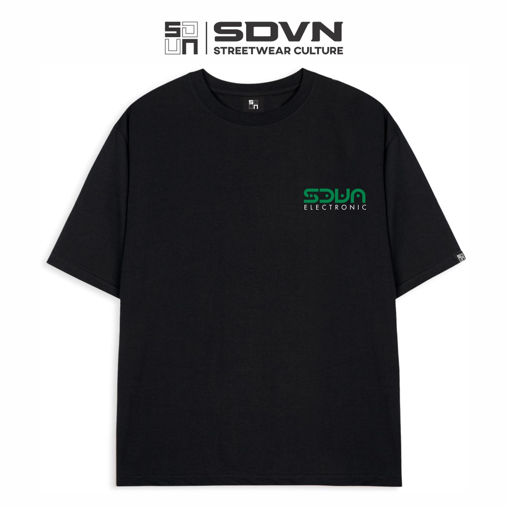 Áo Thun Cotton Unisex Nam Nữ SDVN Electric