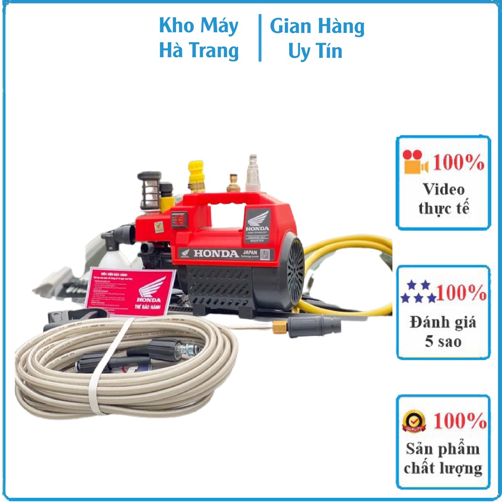 Máy Rửa Xe Chỉnh Áp, Máy Xịt Rửa Gia Đình Công Suất 3500w Lõi Đồng 100% Nhỏ Gọn Tiện Lợi