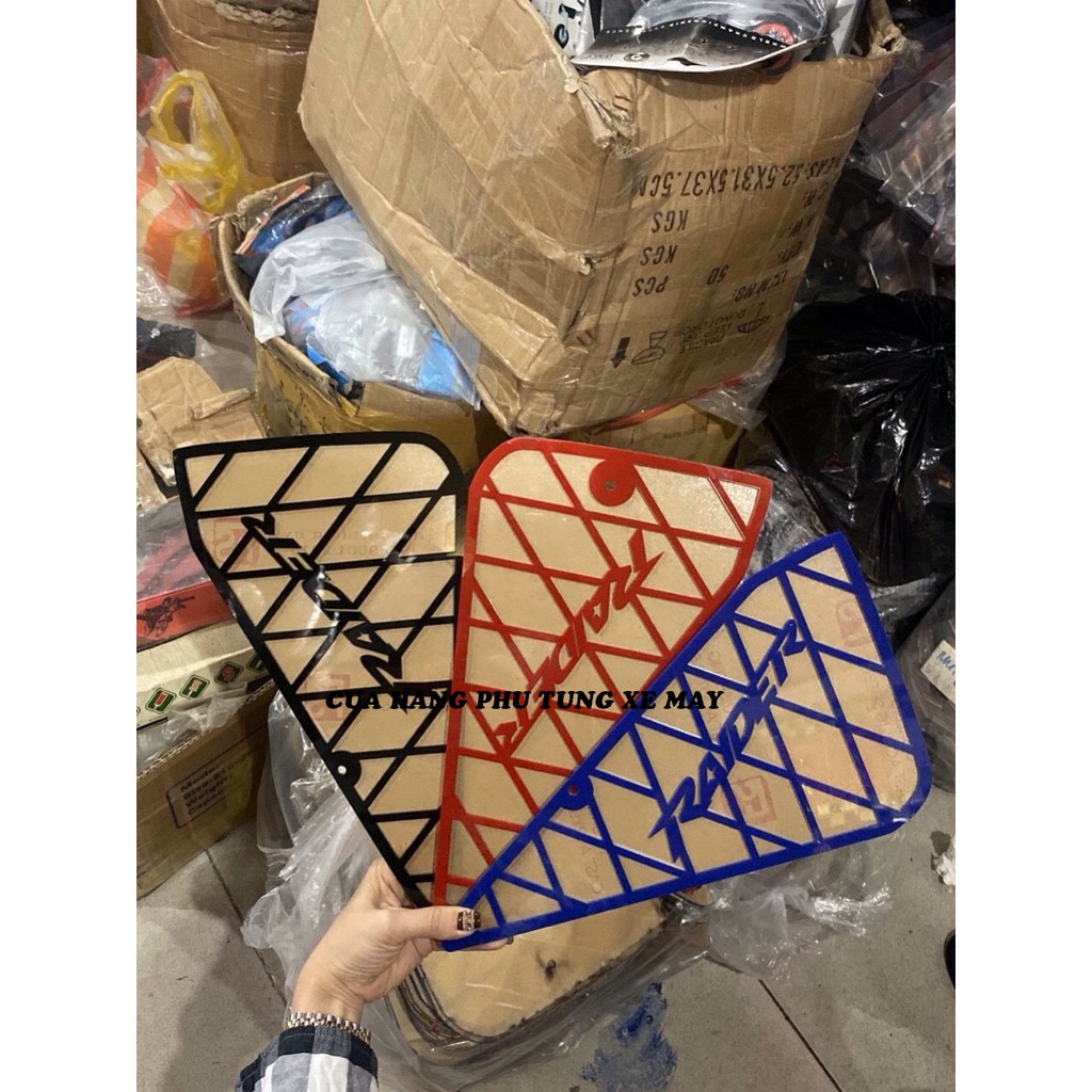 Ốp sườn mica cho xe Satria/ Raider Fi viền màu