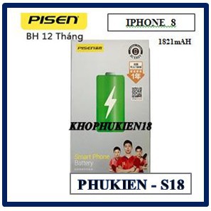 Pin iPhone 8 Plus Chất lượng cao [ Chính hãng Pisen] BH12T