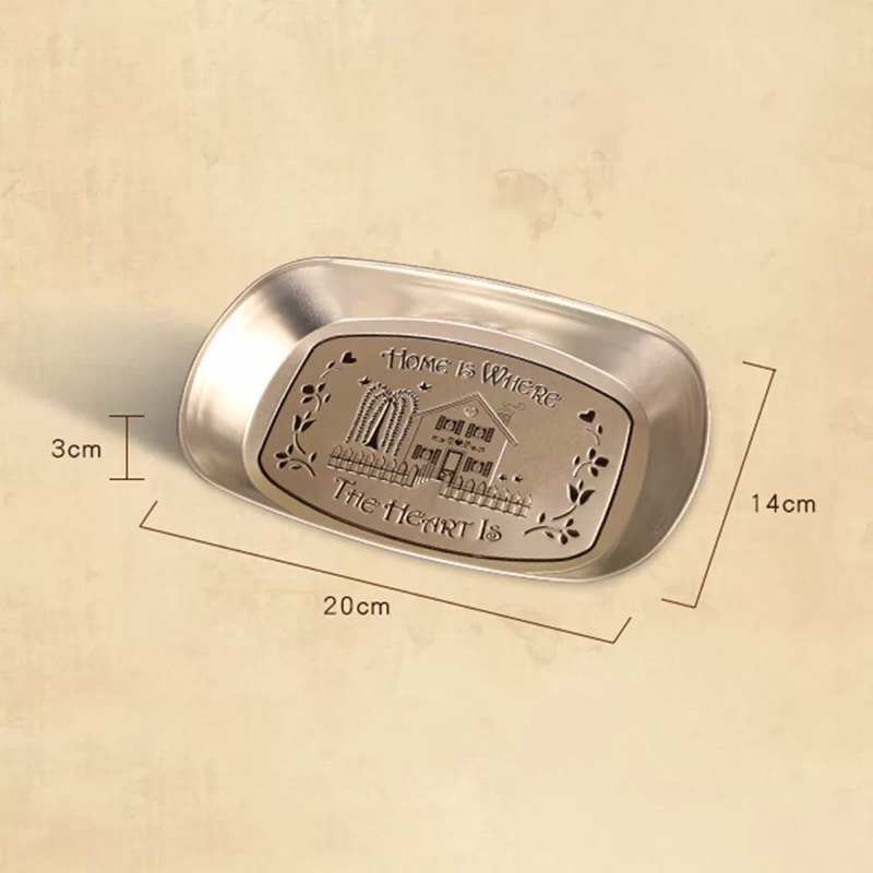 Đĩa bầu dục thiếc khắc chìm hoa văn rất đẹp, nhiều mẫu hoạ tiết