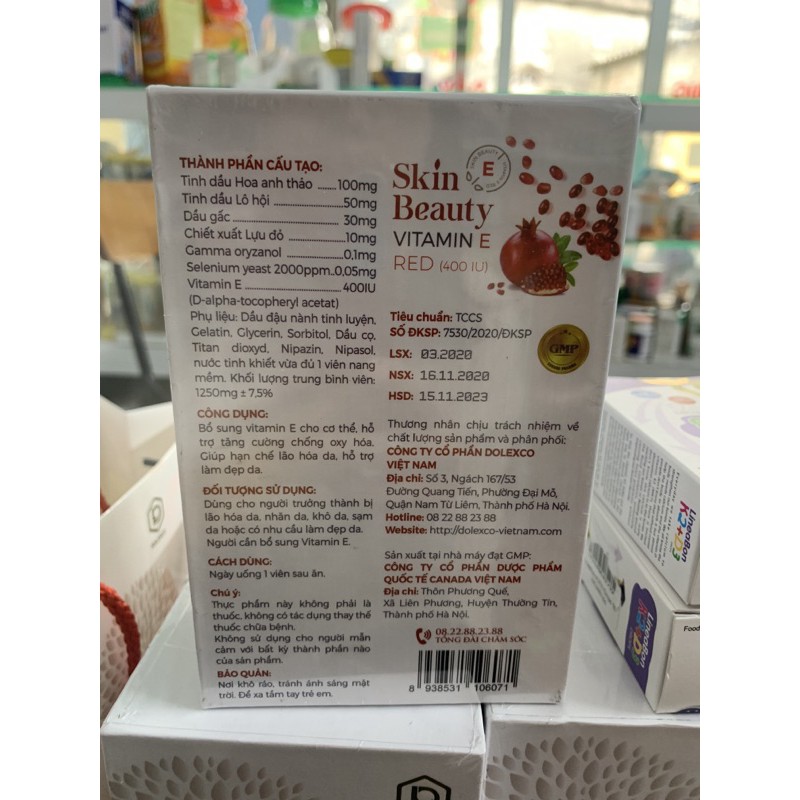 skin beauty vitamin e đỏ | BigBuy360 - bigbuy360.vn
