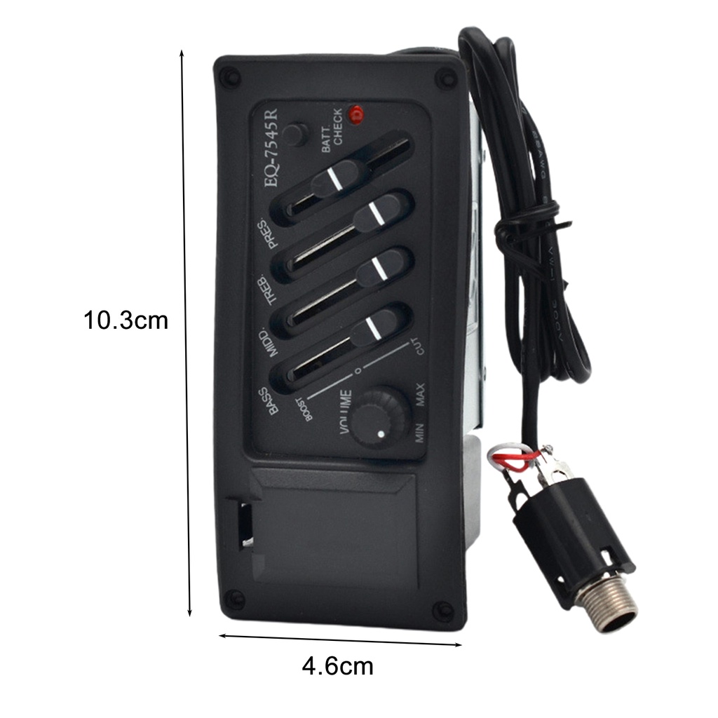 Bộ Cân Bằng 4 Băng Tần Độ Nhạy Cao Cho Đàn Guitar Acoustic