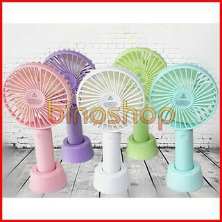 Quạt mini cầm tay,quạt cầm tay có đế để bàn sạc tích điện
