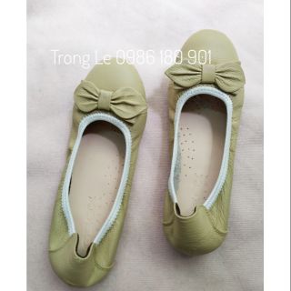 Giày búp bê da thật size 35 Goex, Clak sale 180k