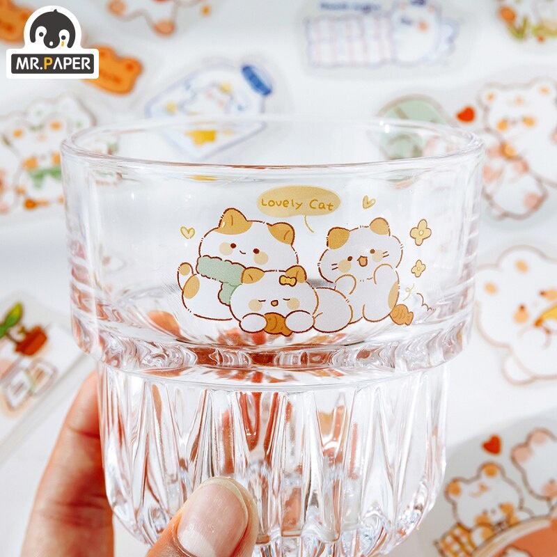 Túi 46 Miếng Dán Hình Động Vật Hoạt Hình Sáng Tạo Dễ Thương 8 Kiểu