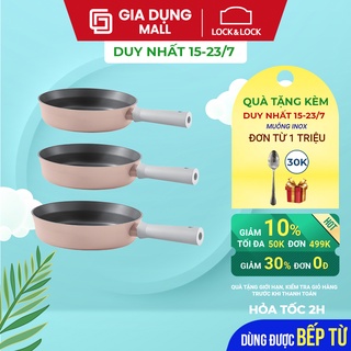 Chảo nhôm chống dính Suit Lock&Lock size 22cm-24cm-26cm (Có thể sử dụng bếp từ) Màu hồng – CSU - Hàng Chính GIADUNGMALL