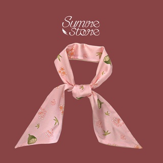 Sumire Store Quà tặng Khăn lụa Twilly in Hoa Niên Ca