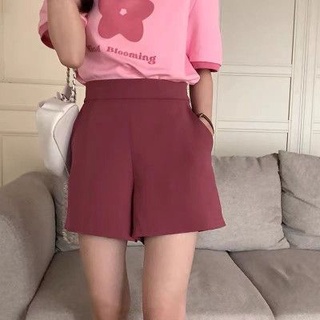 Quần short lụa cạp chun khoá sau Q-381, quần đùi lụa cát hack dáng