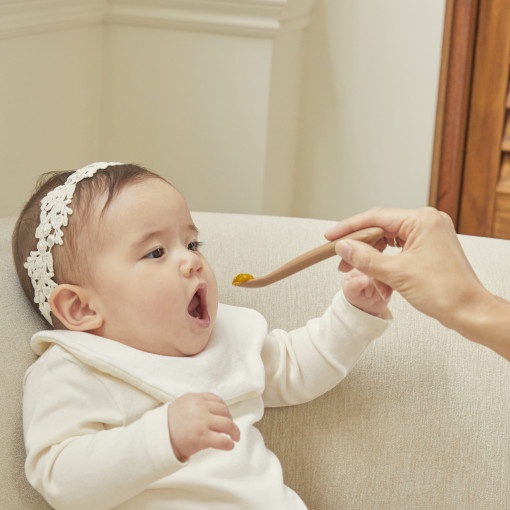 Bộ Thìa Cho Bé Gồm 2 Chiếc Ngắn Và Dài TGM Silicone Seashell Baby Food Spoon Muỗng Ăn Dặm Cho Bé Có Hộp Đựng
