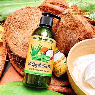 Dầu Xả Thảo Dược Nha Đam Dầu Dừa Mượt Tóc - Bí Quyết Của Bà