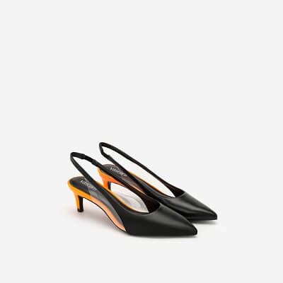 Vascara Giày Slingback Crystal Neon Light - BMN 0421 Màu Cam Neon