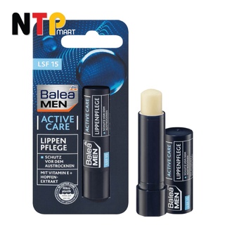 Son dưỡng môi Balea Men Active Care Lippenpflege dưỡng ẩm và chống nắng LPF15 dành cho nam nhập khẩu Đức