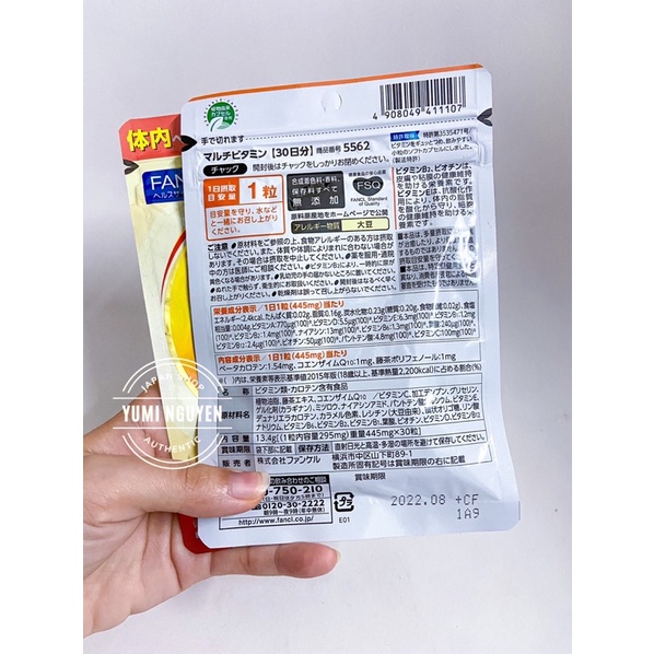 Viên Vitamin Tổng Hợp FANCL 30 Viên