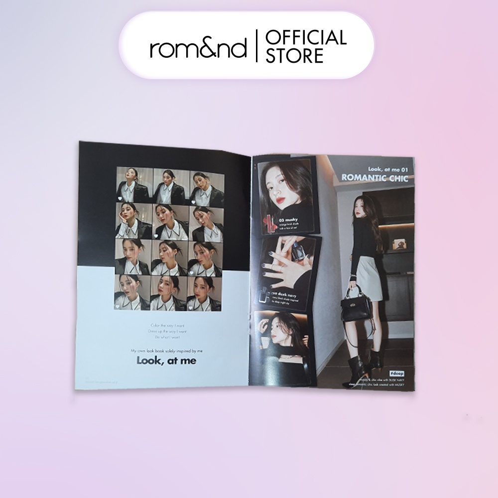 [HB GIFT] [Rom&amp;nd] [Blur Fuzzy Tint &amp; Mood Pebble Nail] Romand Next Generation Vol.2 Look Book #Look, at me