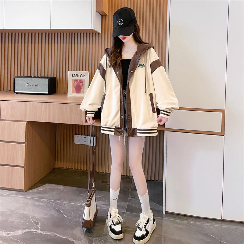 Áo Khoác cardigan Có Mũ Trùm Đầu Phong Cách retro Mỹ Hợp Thời Trang Mùa Thu Cho Nữ