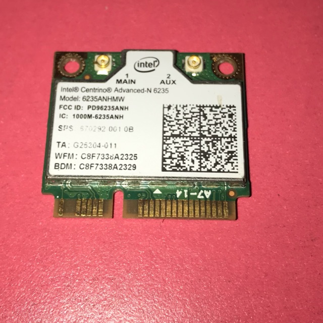 Card Wireless + Bluetooth Intel N-6235 N-6230 và N-6250