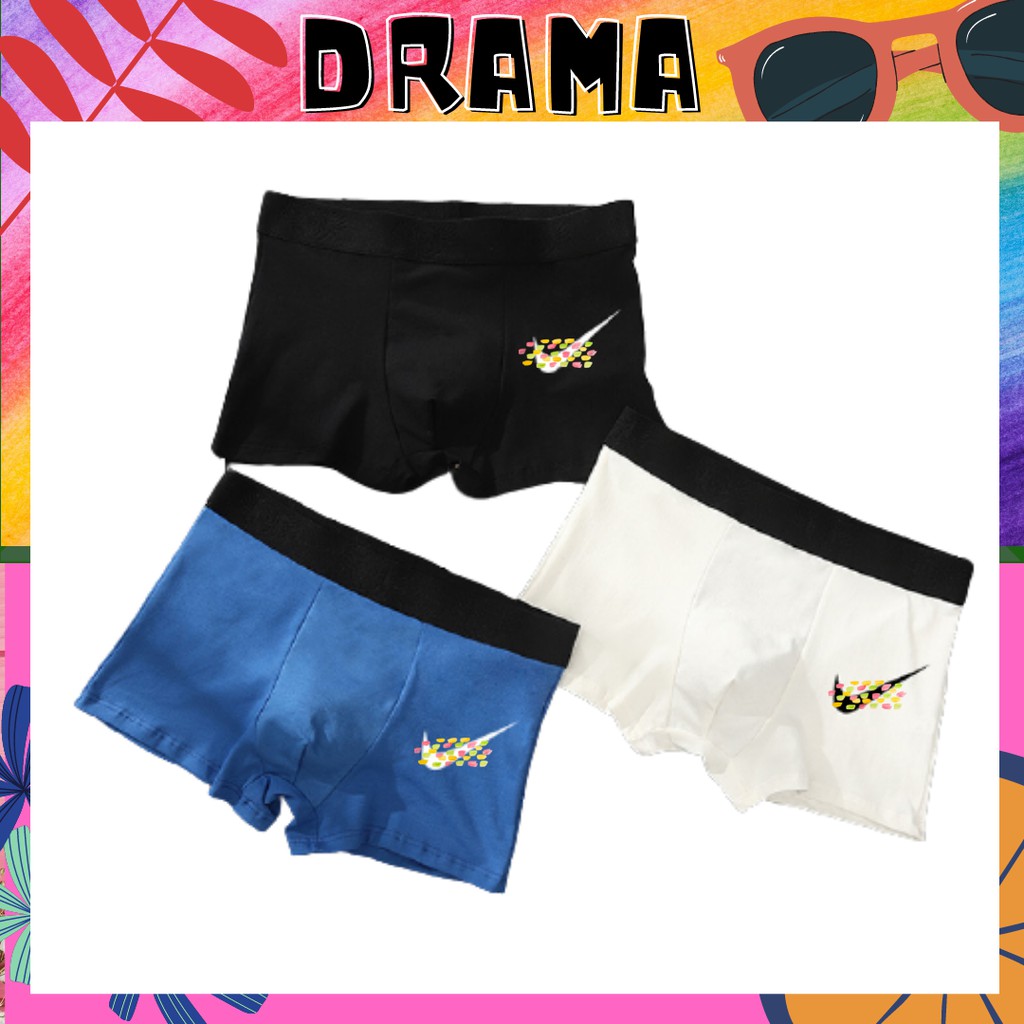 Quần Sịp Nam Thể thao Boxer Cao cấp NYKE đai lớn Chất liệu Cotton co dãn kháng khuẩn và thông thoáng PHỤ KIỆN DRAMA SIP0