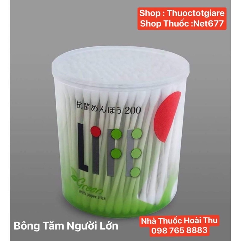 Bông Tăm Life người lớn , trẻ em ( Nhật Bản ) - Hộp 200 que