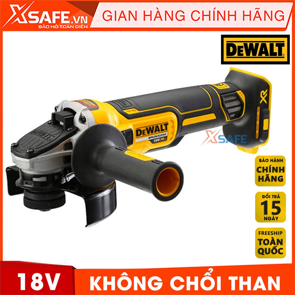 Máy mài góc 18V Max DEWALT DCG405N-KR Máy mài cầm tay DeWalt, trang bị đèn LED làm việc, động cơ không chổi than