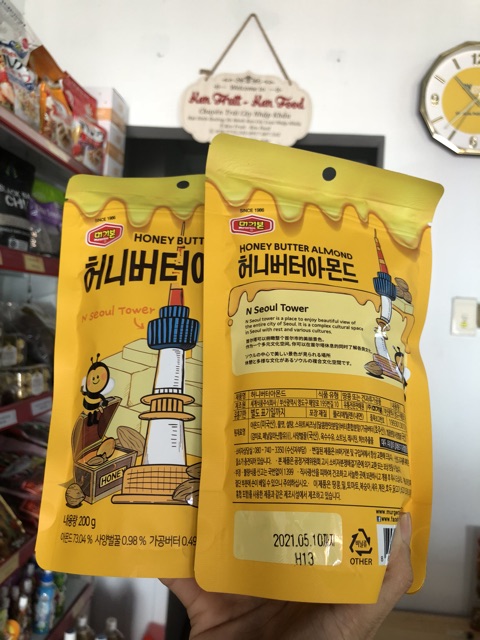 Hạnh nhân bơ mật ong Hàn Quốc