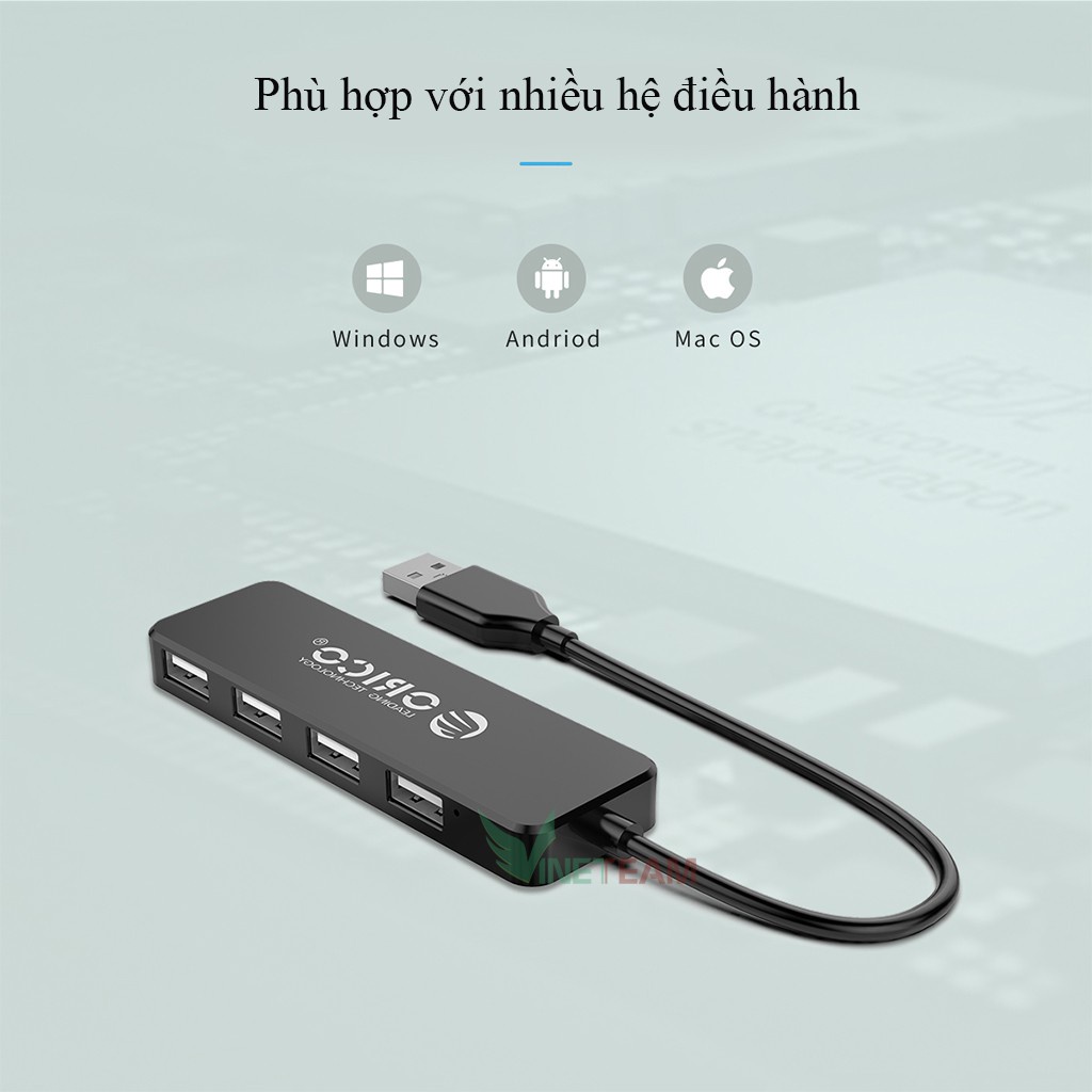 Bộ chia USB 4 cổng 2.0 Orico FL01 - 4 USB 2.0 giá rẻ vô địch bảo hành 12 tháng -dc4250