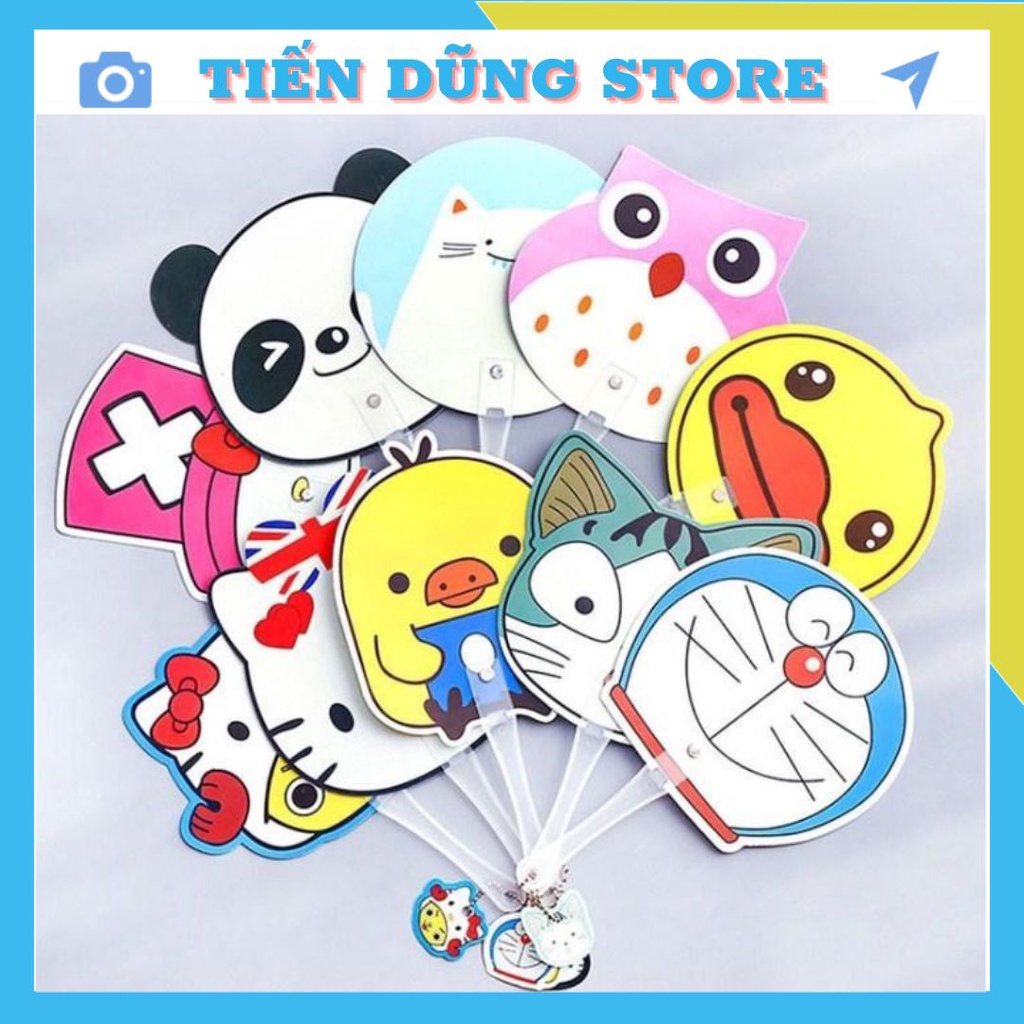 Quạt nhựa cầm tay nhiều hình kute xua tan nắng hè,giao theo mẫu khách chọn