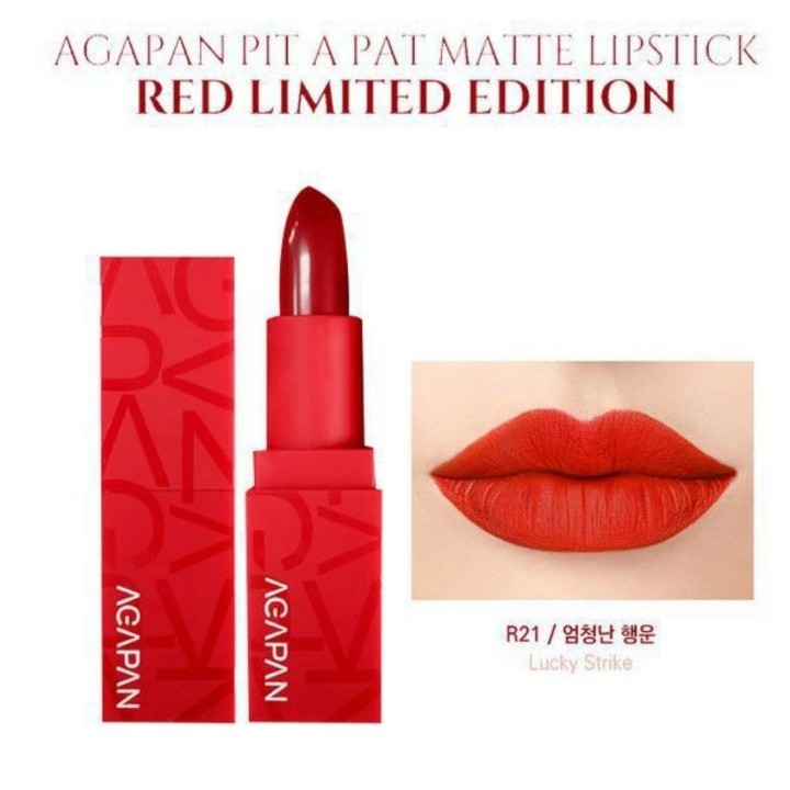 Son Thỏi Agapan Red Limited Pit A Pat Lipstick