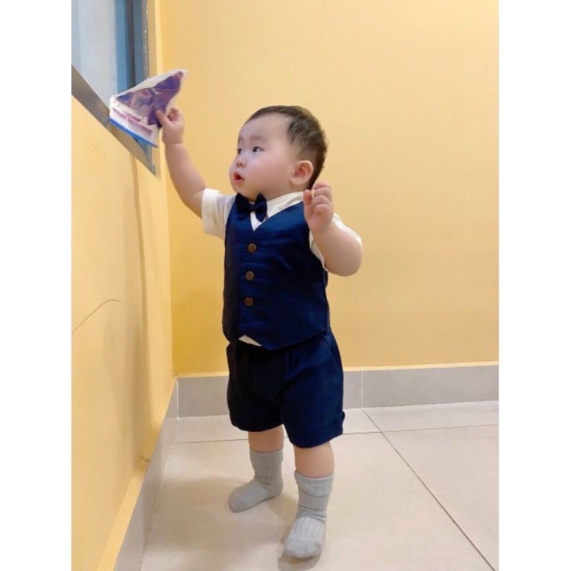 Set vest  gile bé trai mùa hè THIẾT KẾ