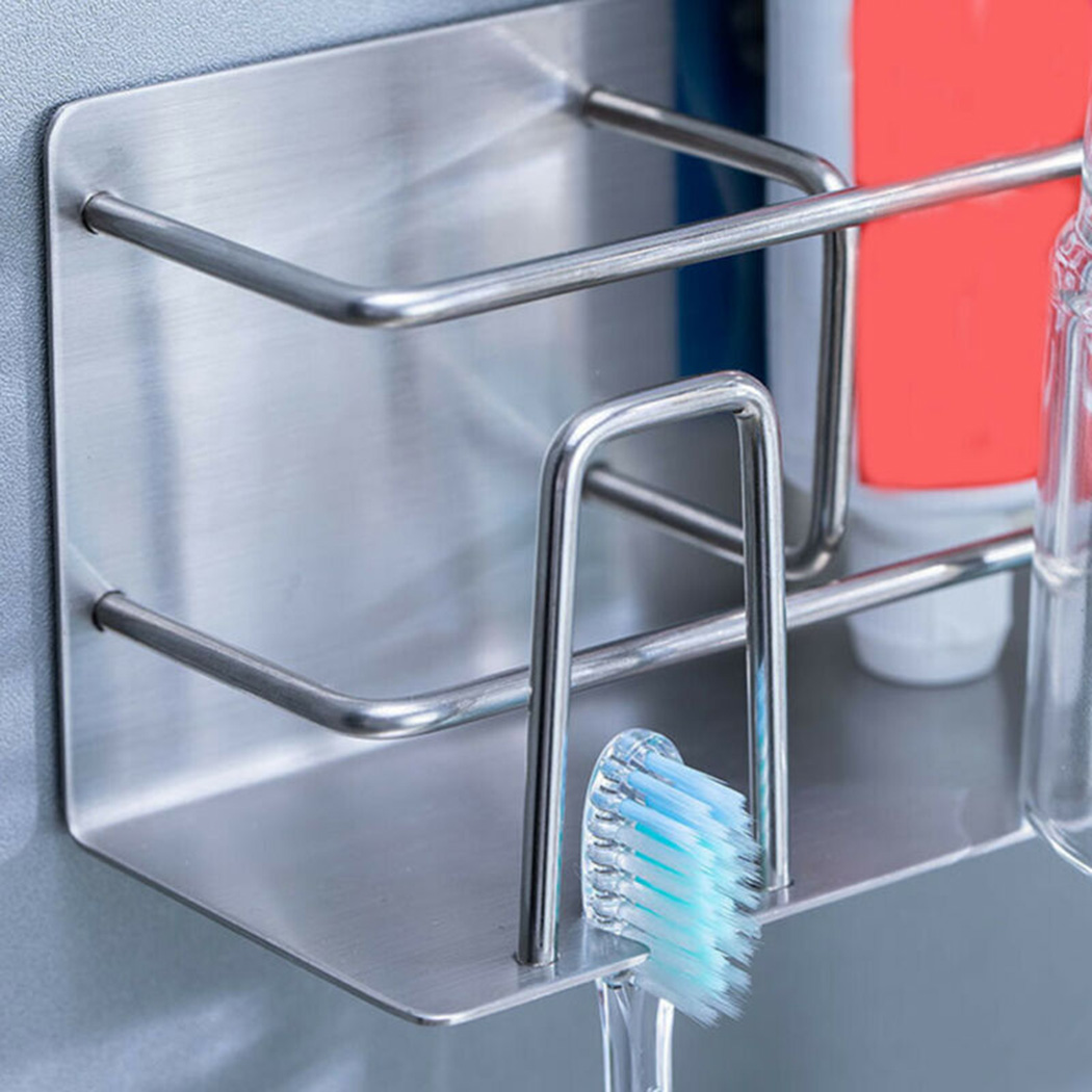 1 Giá Để Bàn Chải Đánh Răng Dán Tường Bằng Thép Không Gỉ