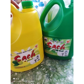 Nước rửa chén sạch Net 3,8kg chanh