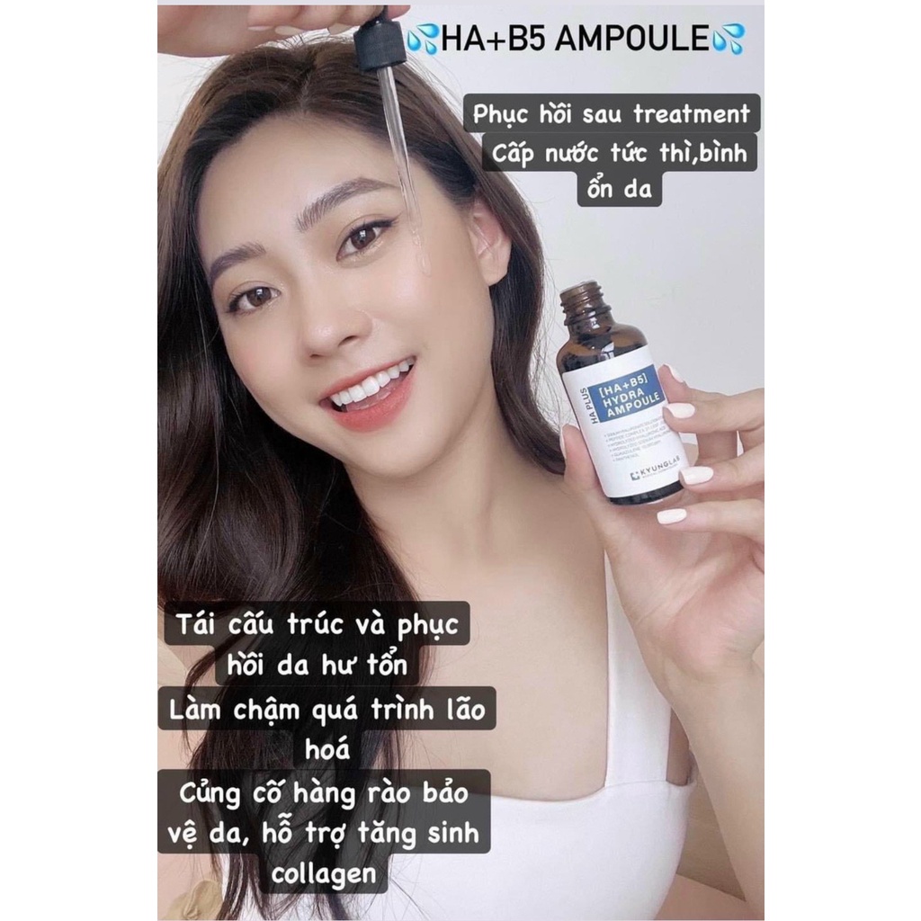 Tinh chất serum căng bóng da KYUNG LAB/ KYUNGLAB HA PLUS  HYDRA AMPOULE 50ml chính hãng