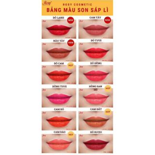 20 Son môi Rosy kèm phiếu bảo hành