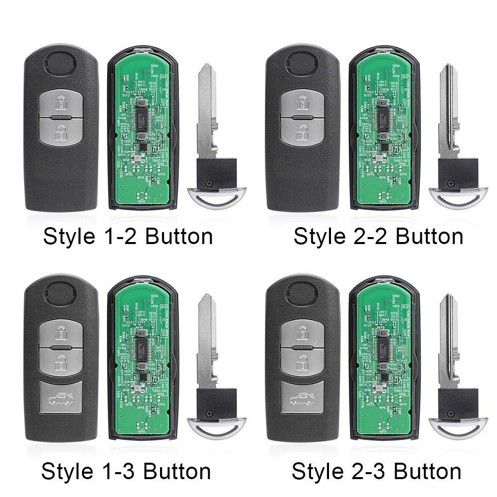 SHOUKEY Chìa Khóa Điều Khiển Từ Xa 3 Nút Cho Mazda 3 2015-2018