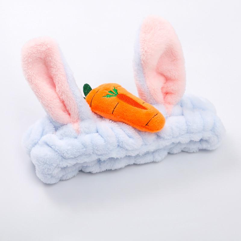 Băng đô cài tóc vải bông lông kiểu Hàn Quốc dễ thương