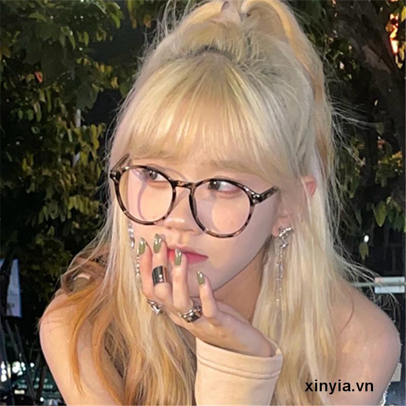 Kính Mát Gọng Tròn Chống Ánh Sáng Xanh Thời Trang Phong Cách Hàn Quốc Cho Nam Và Nữ