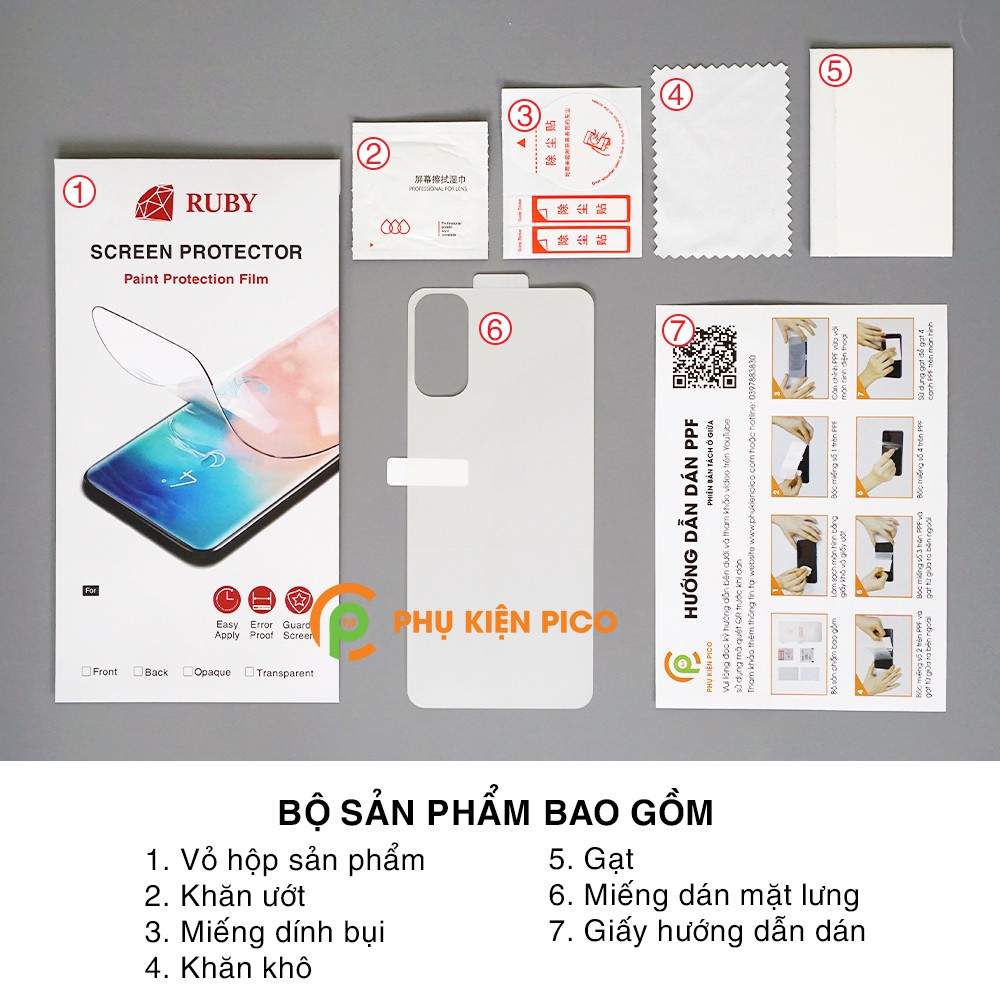Dán lưng Reno 4 full mặt lưng trong suốt PPF tự phục hồi vết xước - Dán dẻo Oppo Reno 4