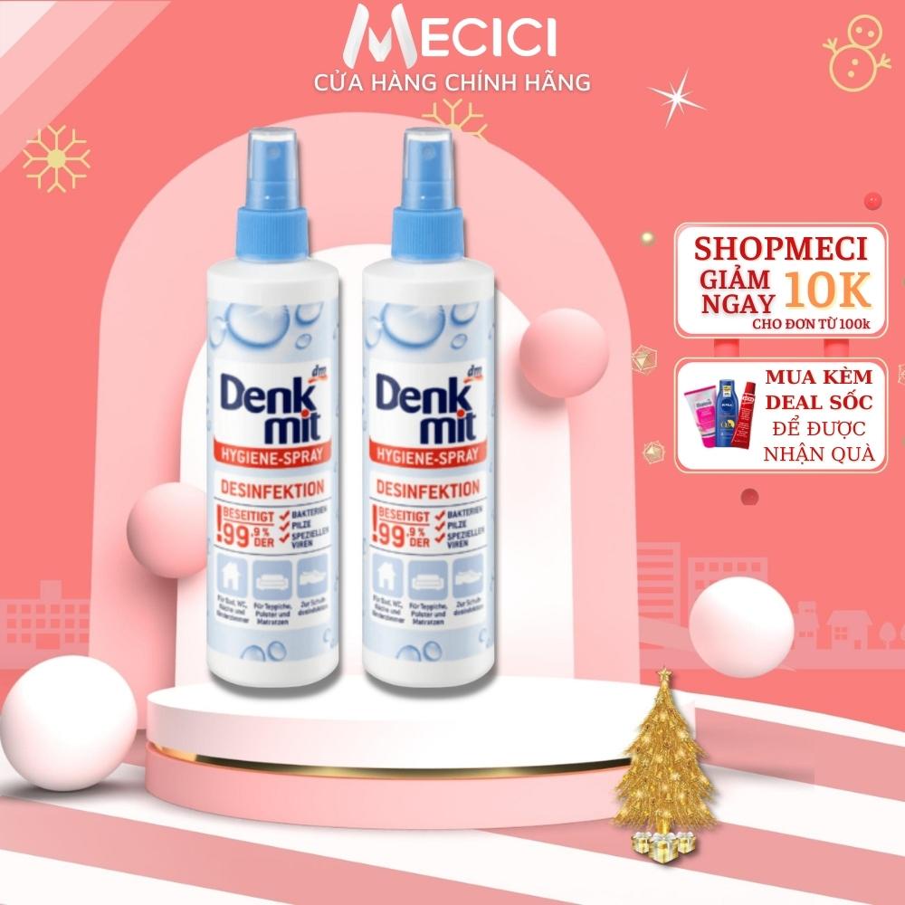 Xịt khử trùng không khí, xịt diệt khuẩn, nấm mốc Denkmit 250ml - Shop Mecici