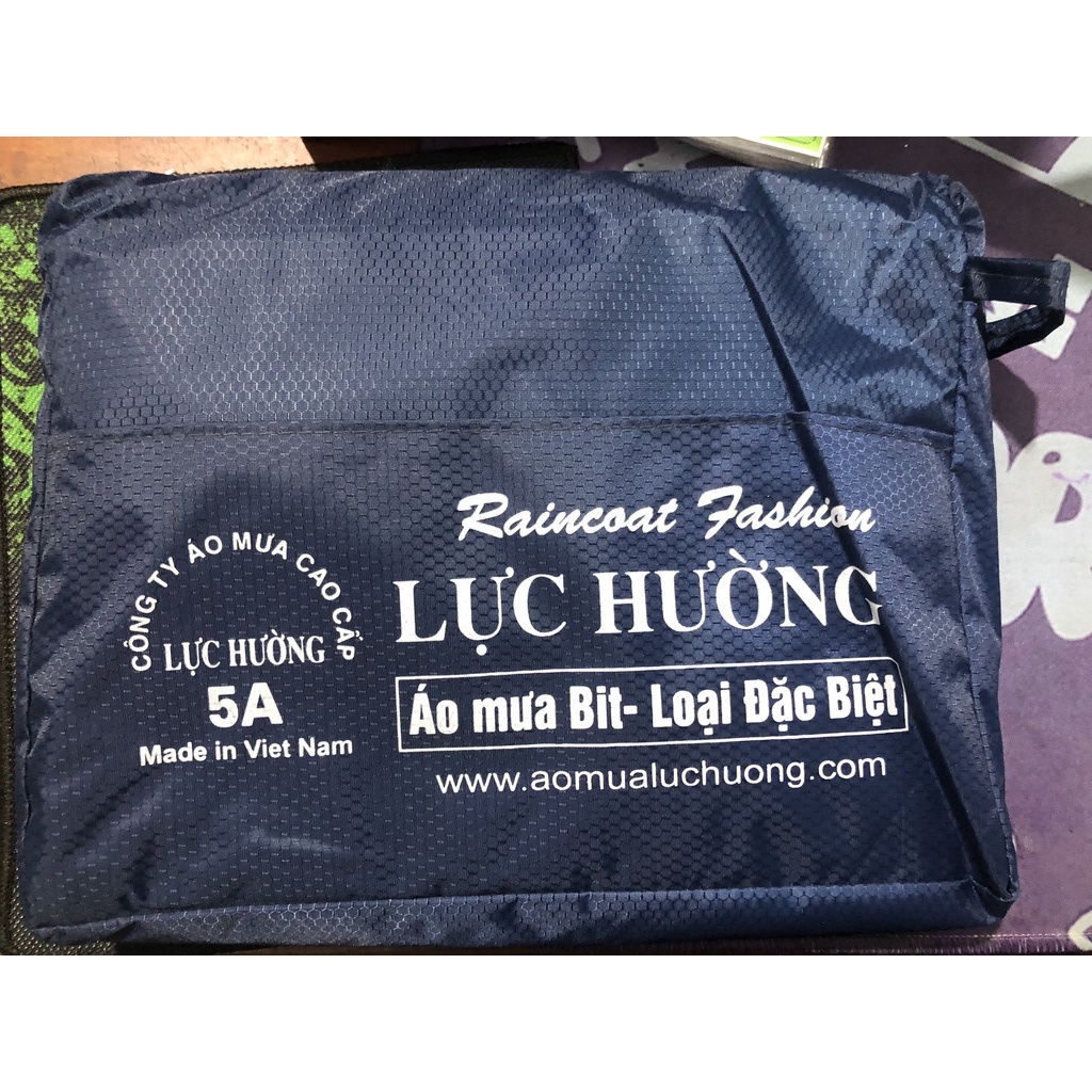Áo Mưa Bit Không Xẻ Tà 1 Mũ Chùm Kín Người