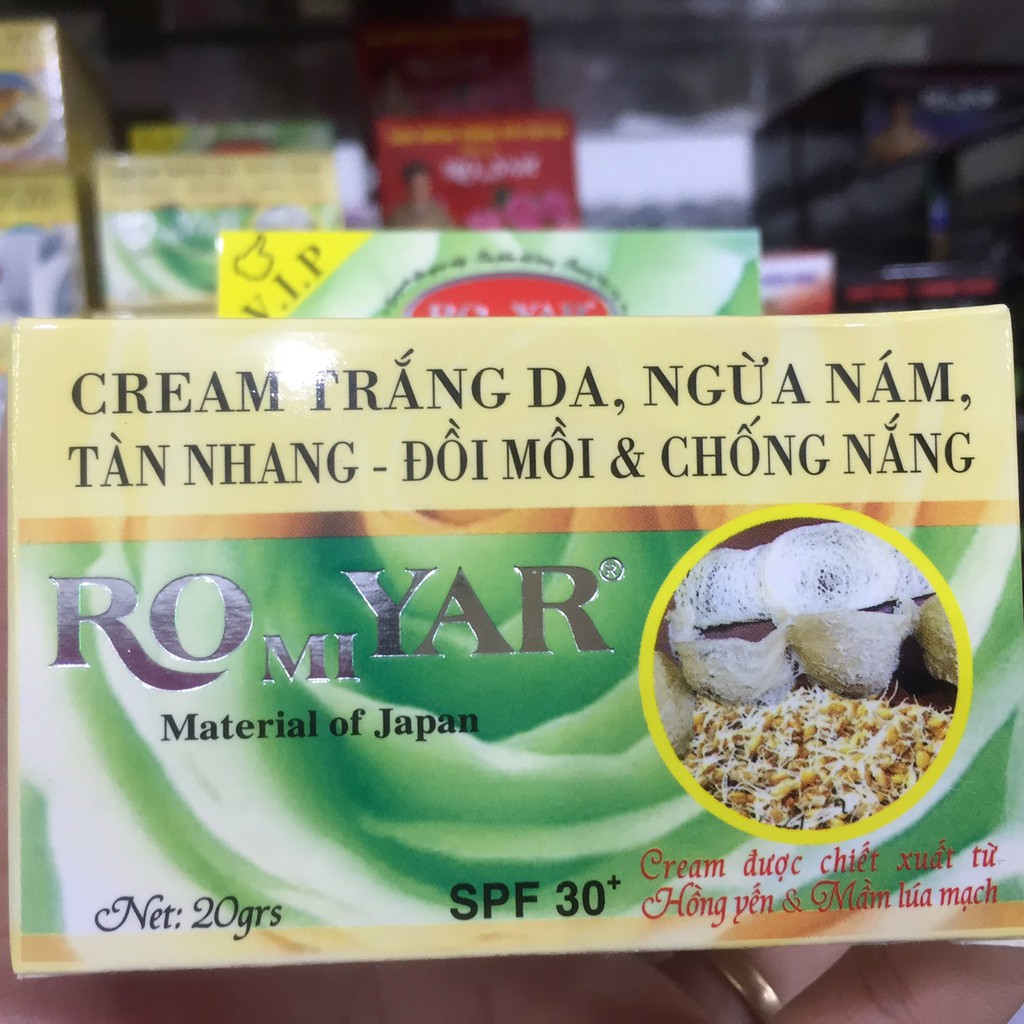 Kem Cream trắng da, ngừa nám, tàn nhang đồi mời, chống nắng ROMIYAR giá bao bì 176.2k