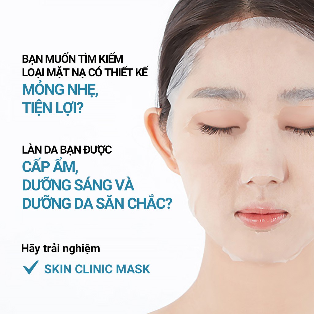 [Mã COSIF05 giảm 10% đơn 400K] Mặt nạ Hyaluronic Acid innisfree Skin Clinic Mask - Hyaluronic Acid 20ml (1 miếng)