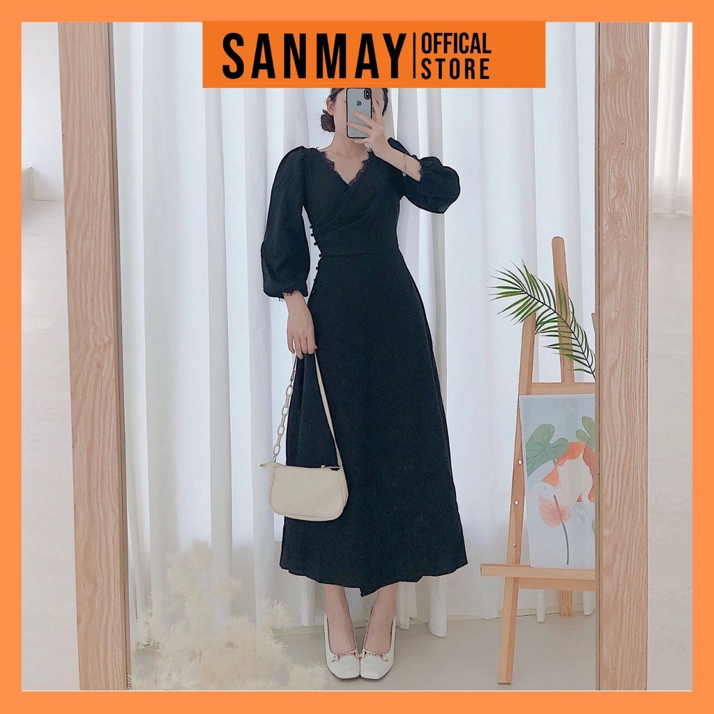 Đầm Dự Tiệc Cưới SANMAY Váy Sang Chảnh Đi Đám Cưới Dáng Suông Cao Cấp VD029 | BigBuy360 - bigbuy360.vn