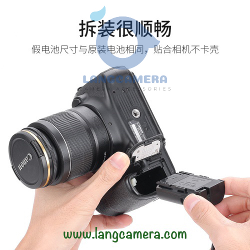 Pin Ảo Dummy Battery Canon LP-E6 cổng Type C - Hiệu Kingma